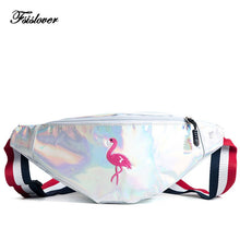 Load image into Gallery viewer, Flamingo Waist Bag